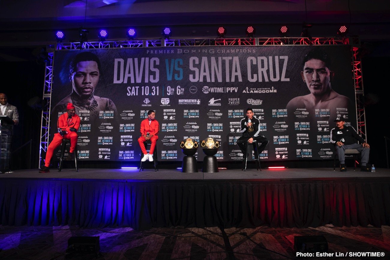 Boxing photo: Gervonta Davis, Leo Santa Cruz image Davis Vs. Santa Cruz Final Presser Quotes And Photos