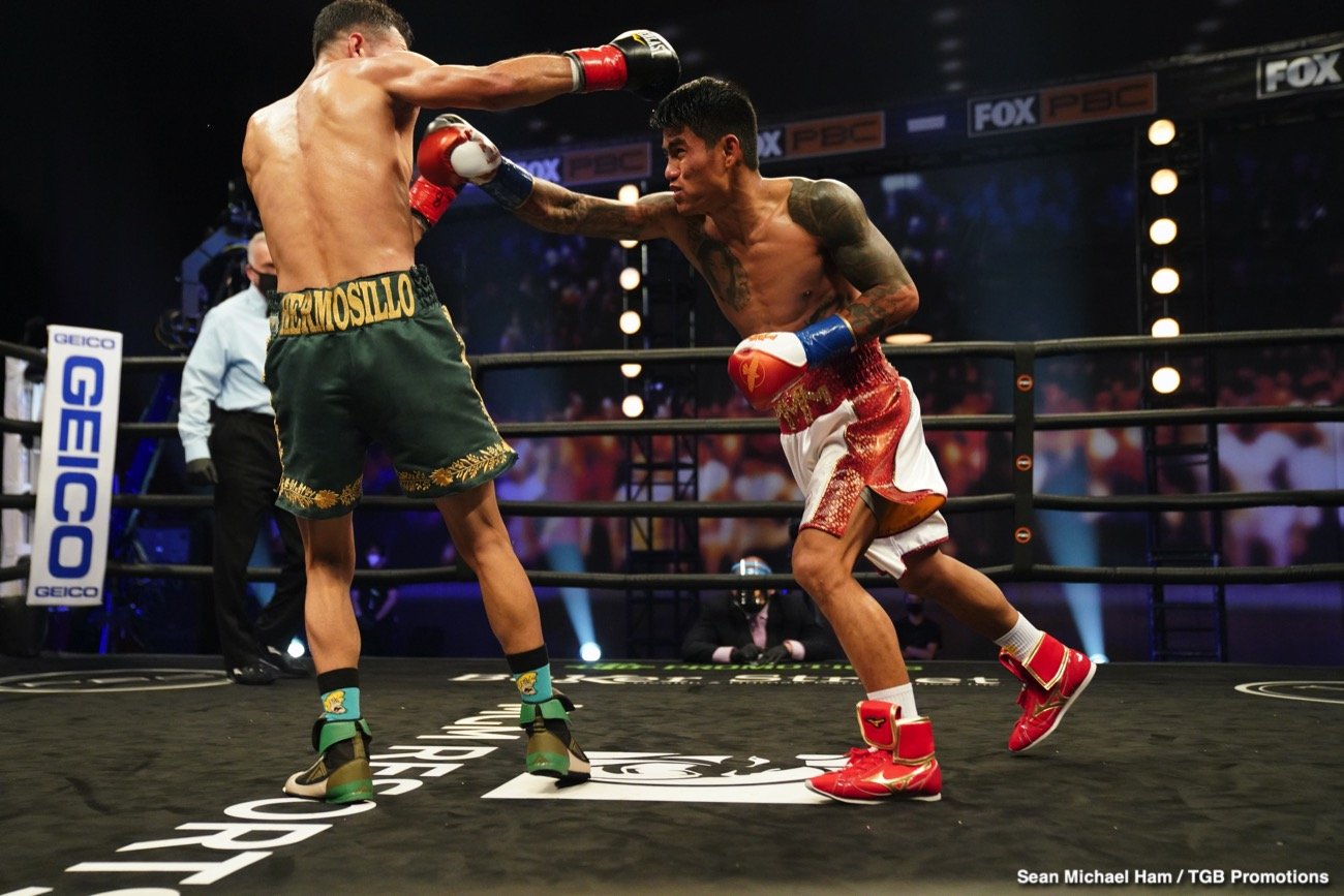 Mark Magsayo beats Rigoberto Hermosillo - Boxing Results