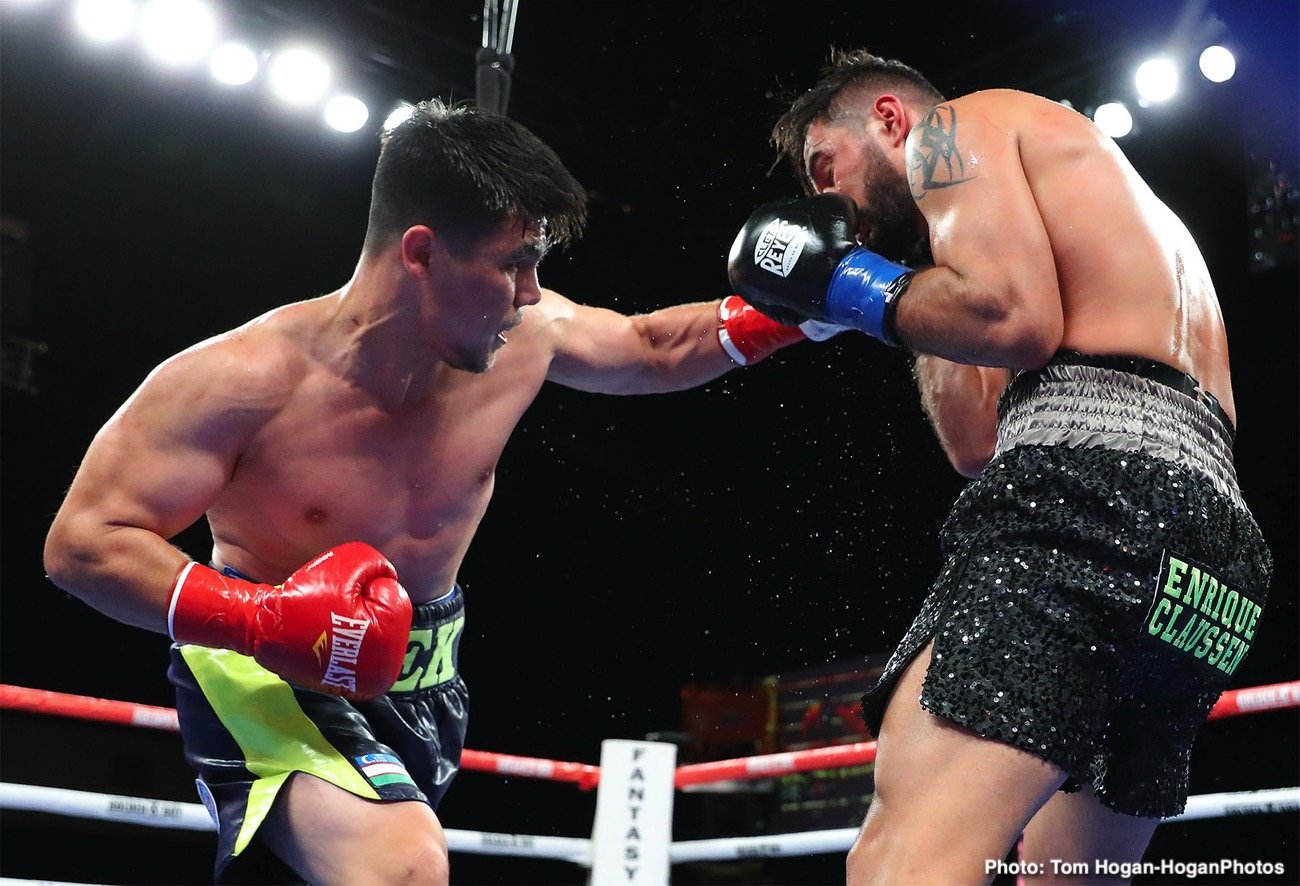 Boxing photo: Jaime Munguia, Tureano Johnson image Jaime Munguia beats Tureano Johnson on injury stoppage in 6th