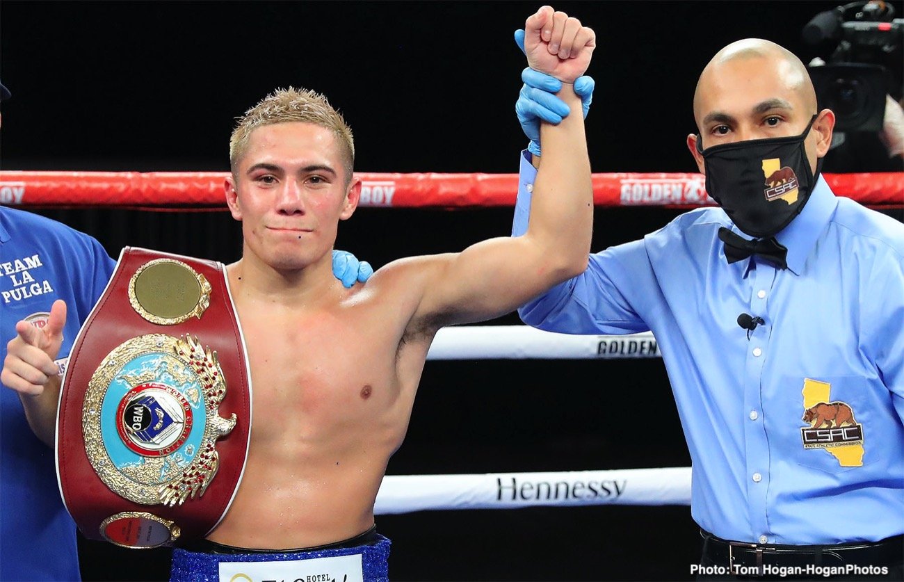 Boxing photo: Jaime Munguia, Tureano Johnson image Jaime Munguia beats Tureano Johnson on injury stoppage in 6th