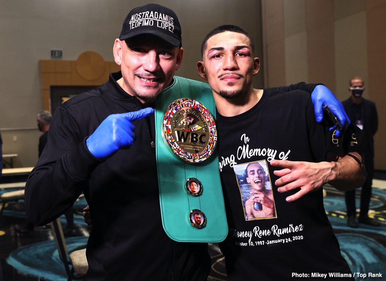 Teofimo Lopez Sr says fight with Tank and Haney don't make sense