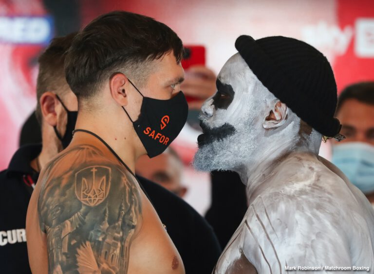 Watch LIVE Derek Chisora Alexander Usyk Weigh In Results