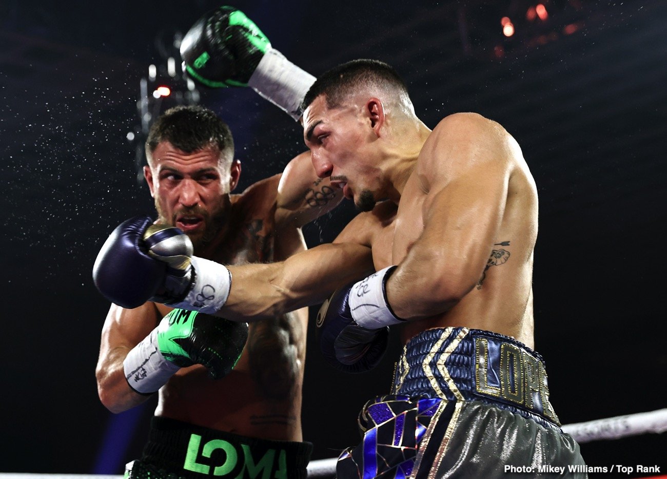 Vasyl Lomachenko on Teofimo Lopez: "I don't give him any credit"