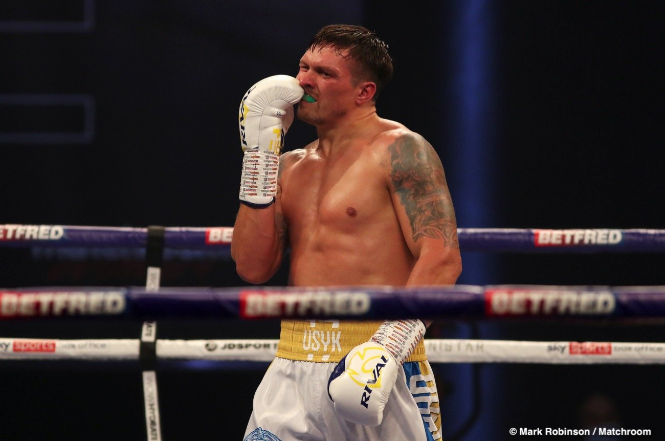 Oleksandr Usyk vs. Joe Joyce in the works for WBO interim title