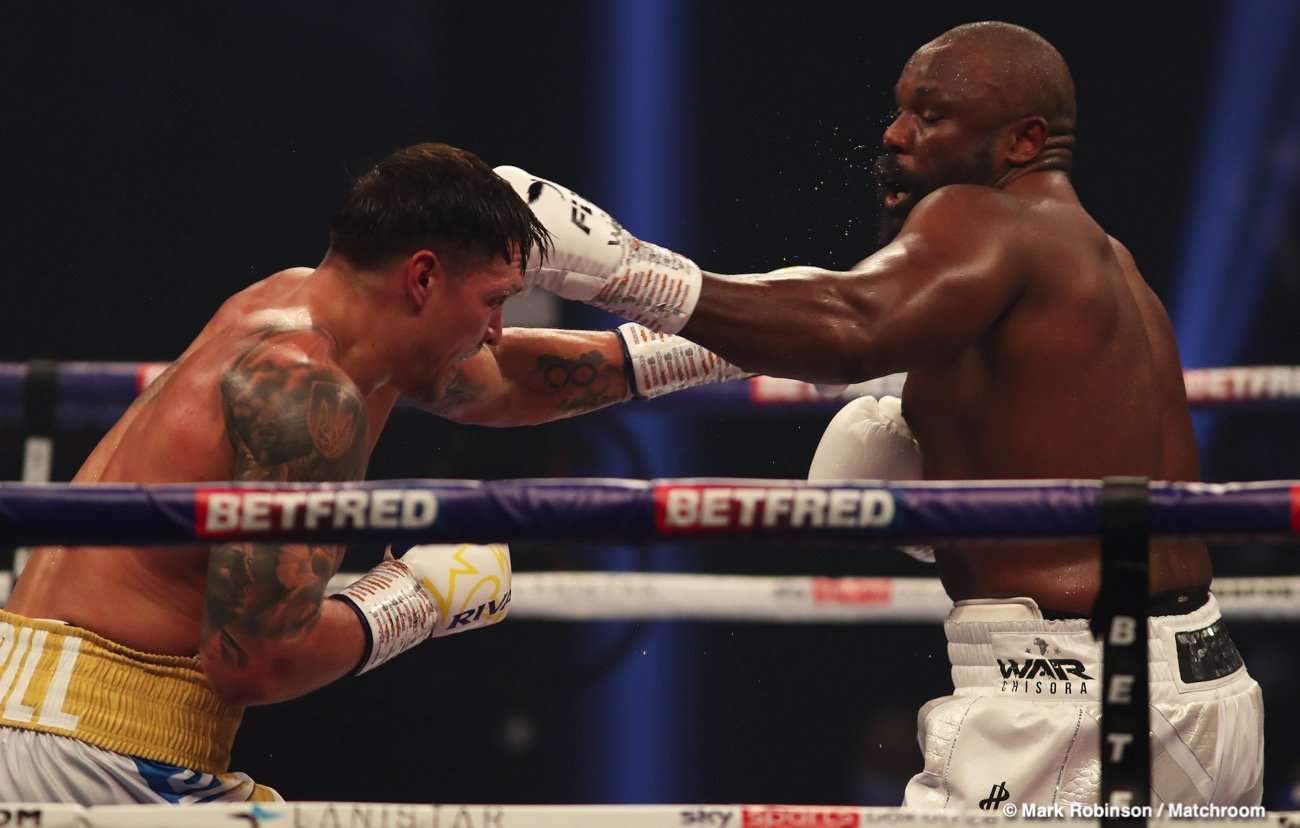 Oleksandr Usyk decisions Dereck Chisora - Boxing Results