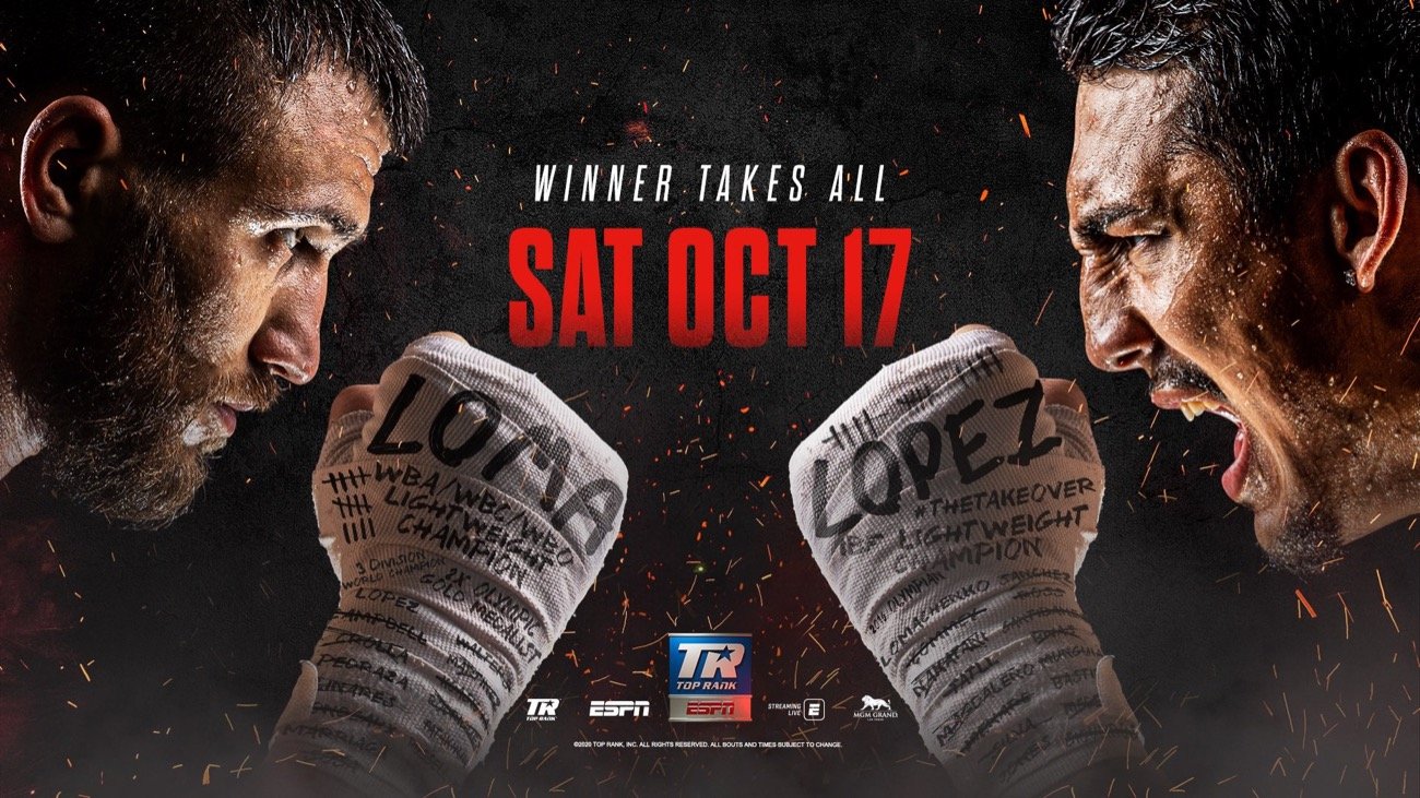 A Limited Number Of Fans Will be Permitted To Attend Lomachenko - Lopez Fight