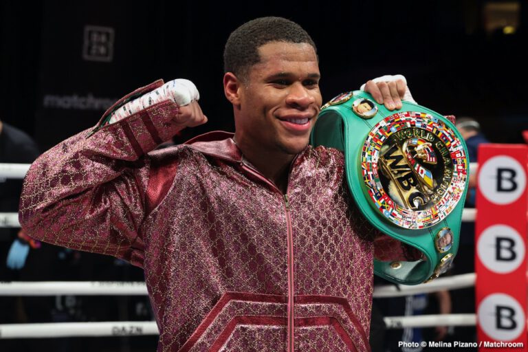 Devin Haney reacts to Ryan Garcia's shot at Eddie Hearn