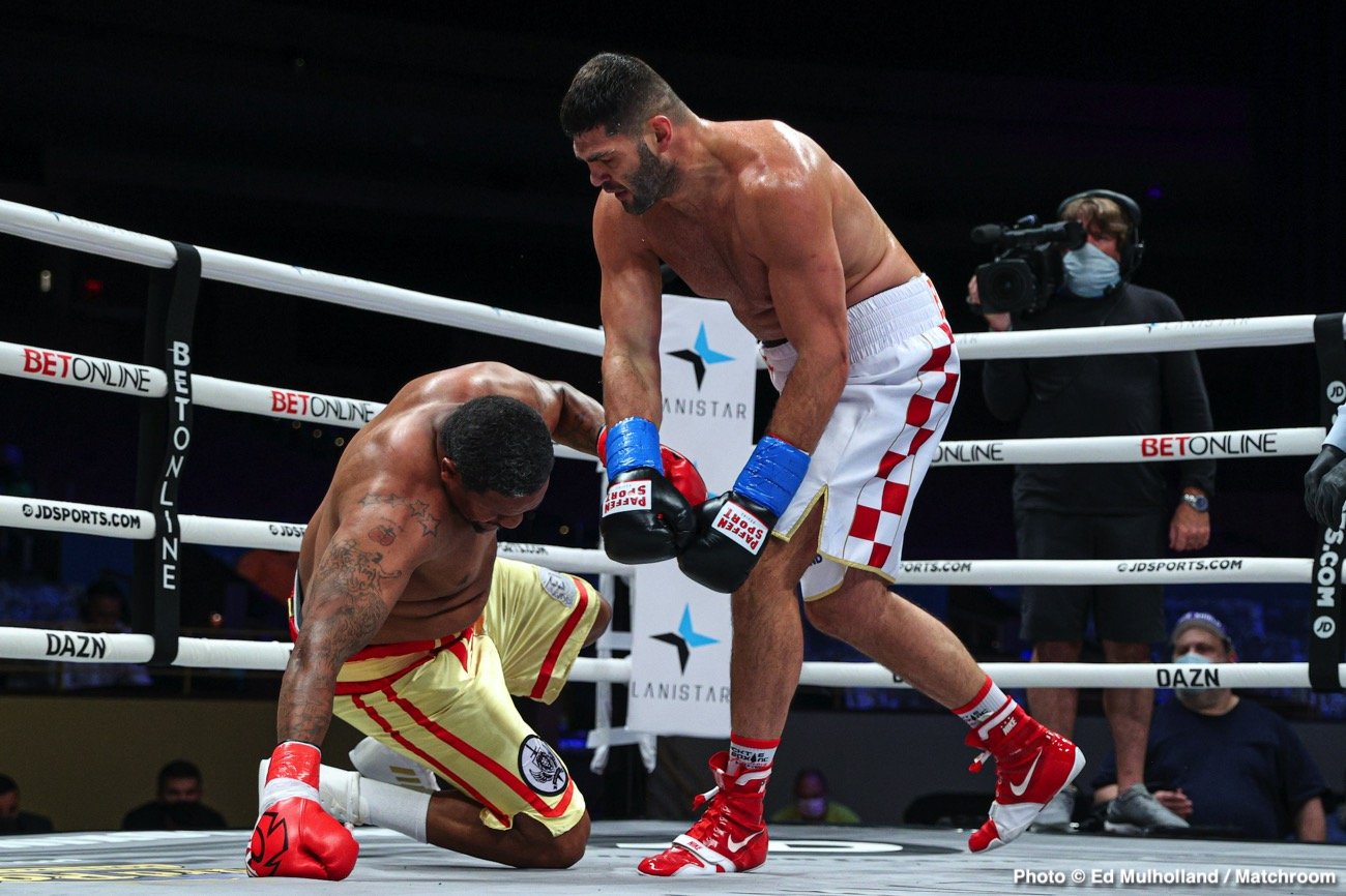 Filip Hrgovic, Joseph Parker boxing image / photo