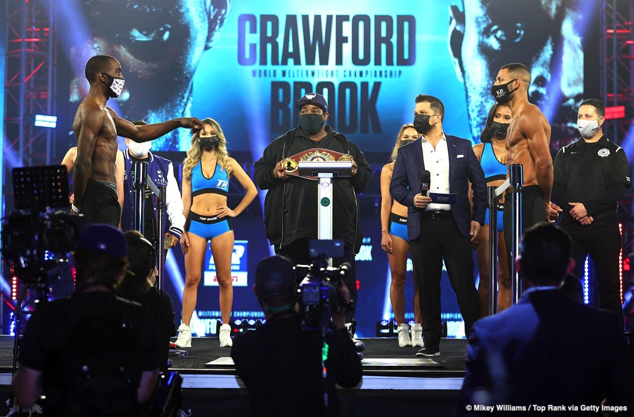 Crawford vs. Brook: Time For Bud To Harvest