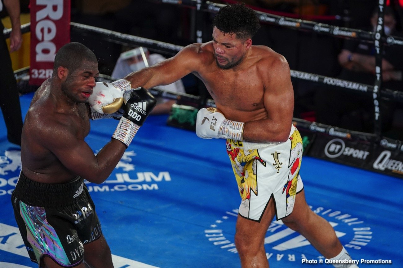 Joyce forces Dubois to quit on a knee in the 10th
