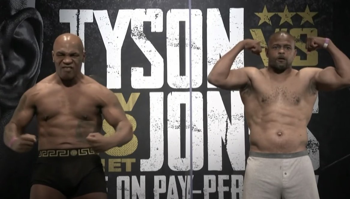 Mike Tyson - Roy Jones Jr BT Sport Box Office Weigh In Live Stream