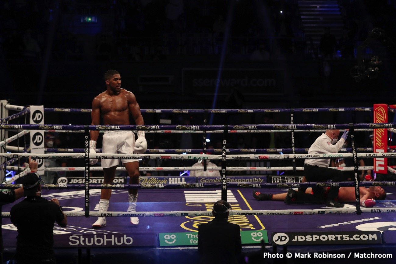 Anthony Joshua destroys Kubrat Pulev - Boxing Results