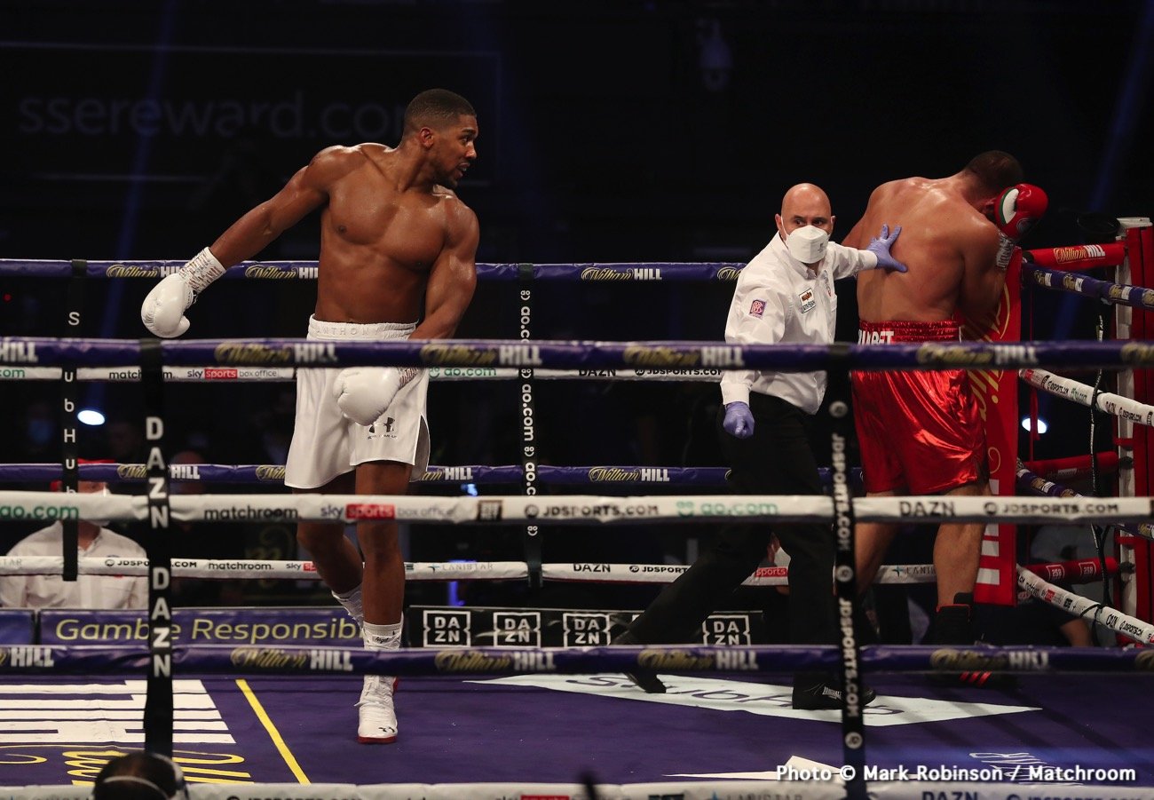 Anthony Joshua destroys Kubrat Pulev - Boxing Results