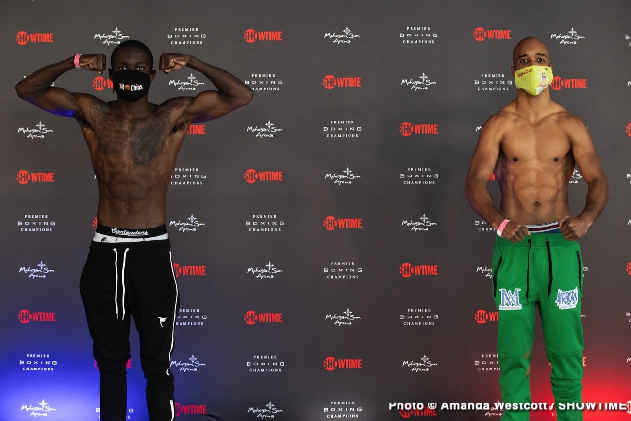 Boxing photo: Argenis Mendez, Chris Colbert, Matt Korobov, Ronald Ellis image Chris Colbert - Jaime Arboleda Showtime Weigh In Results