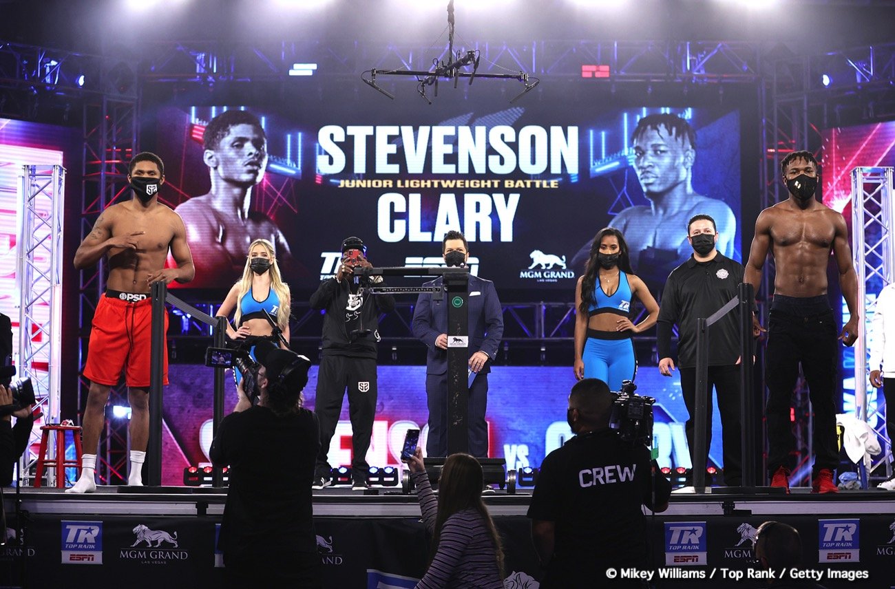 Shakur Stevenson vs. Toka Kahn Clary ESPN Weigh In Results
