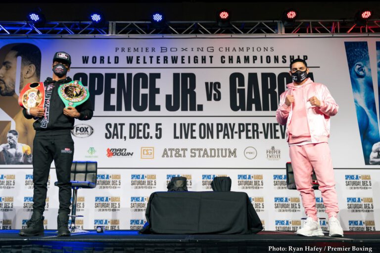 Spence vs. Garcia final quotes for Saturday on Fox Sports PPV
