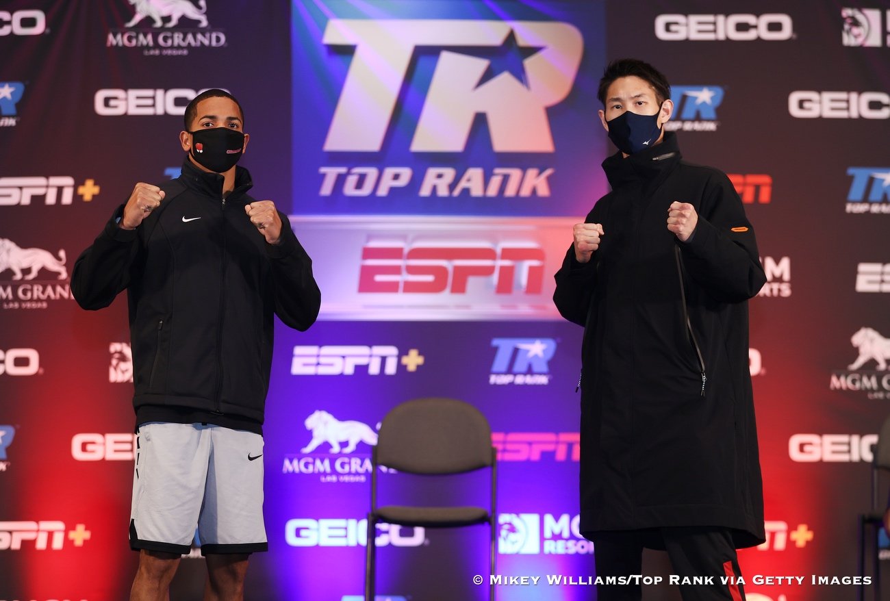 Boxing photo: Edgar Berlanga, Elvis Rodriguez, Felix Verdejo, Masayoshi Nakatani, Robeisy Ramirez, Shakur Stevenson, Toka Kahn Clary image Shakur Stevenson - Toka Kahn Clary Final Presser Notes & Quotes