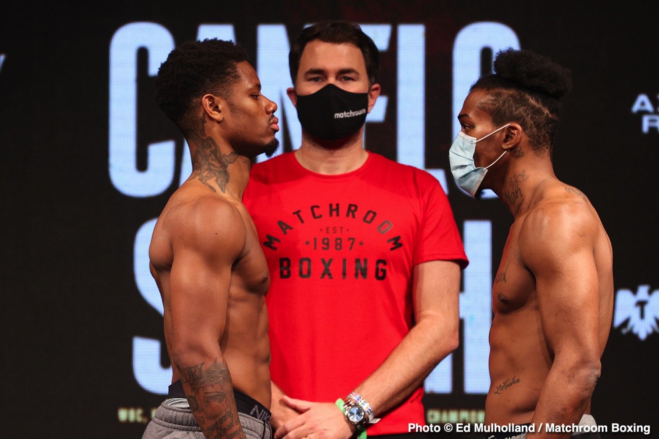 Boxing photo: Billy Joe Saunders, Callum Smith, Canelo Alvarez, Eddie Hearn, Gennadiy Golovkin image Canelo Alvarez vs. Callum Smith - DAZN weights
