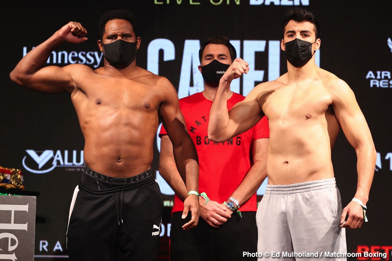 Boxing photo: Billy Joe Saunders, Callum Smith, Canelo Alvarez, Eddie Hearn, Gennadiy Golovkin image Canelo Alvarez vs. Callum Smith - DAZN weights