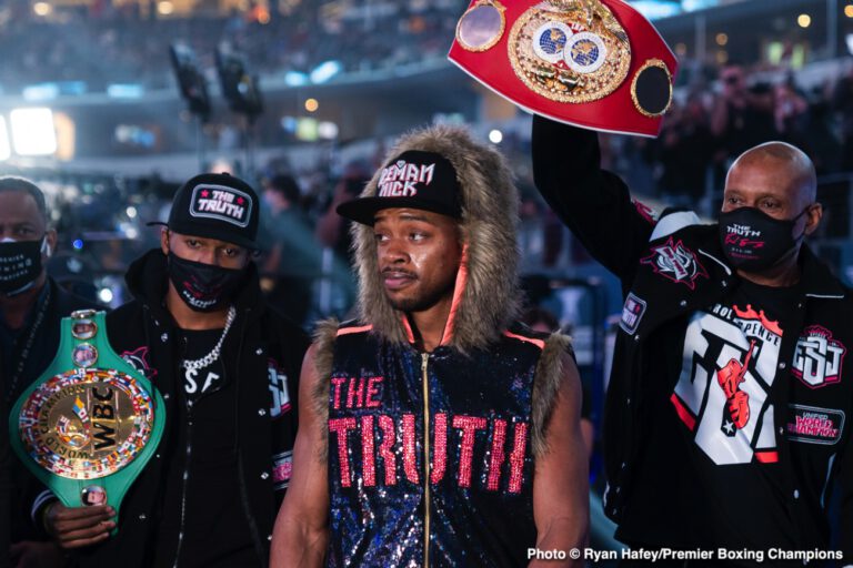 Errol Spence tells Crawford: It's 70-30 or 80-20