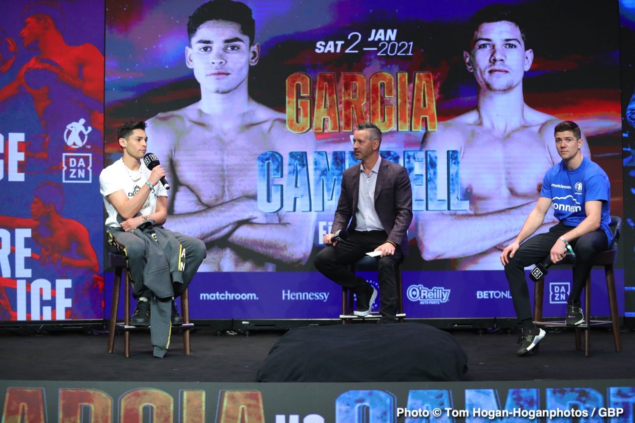 Ryan Garcia confident of victory against Luke Campbell