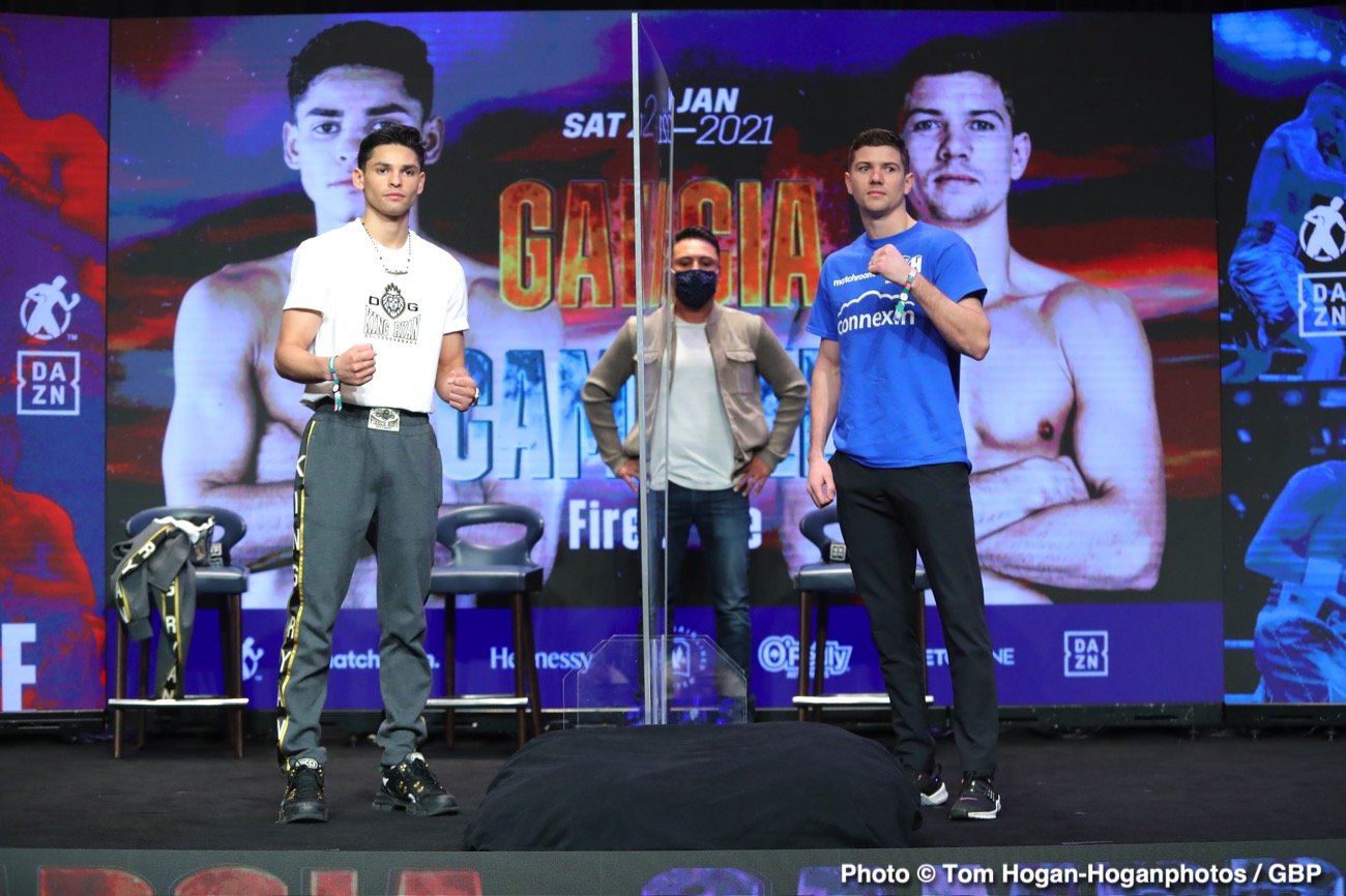 Ryan Garcia confident of victory against Luke Campbell