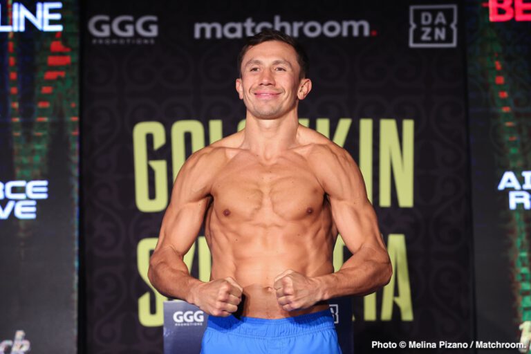 Gennady Golovkin looking sculpted, makes weight for Kamil Szeremeta fight