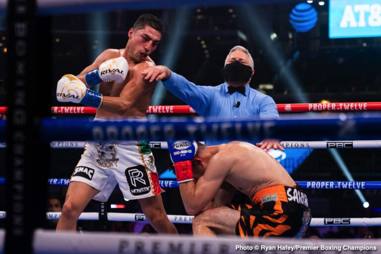 Photos: Spence Outpoints Garcia, Fundora Wins, Josesito Lopez Stops Santana