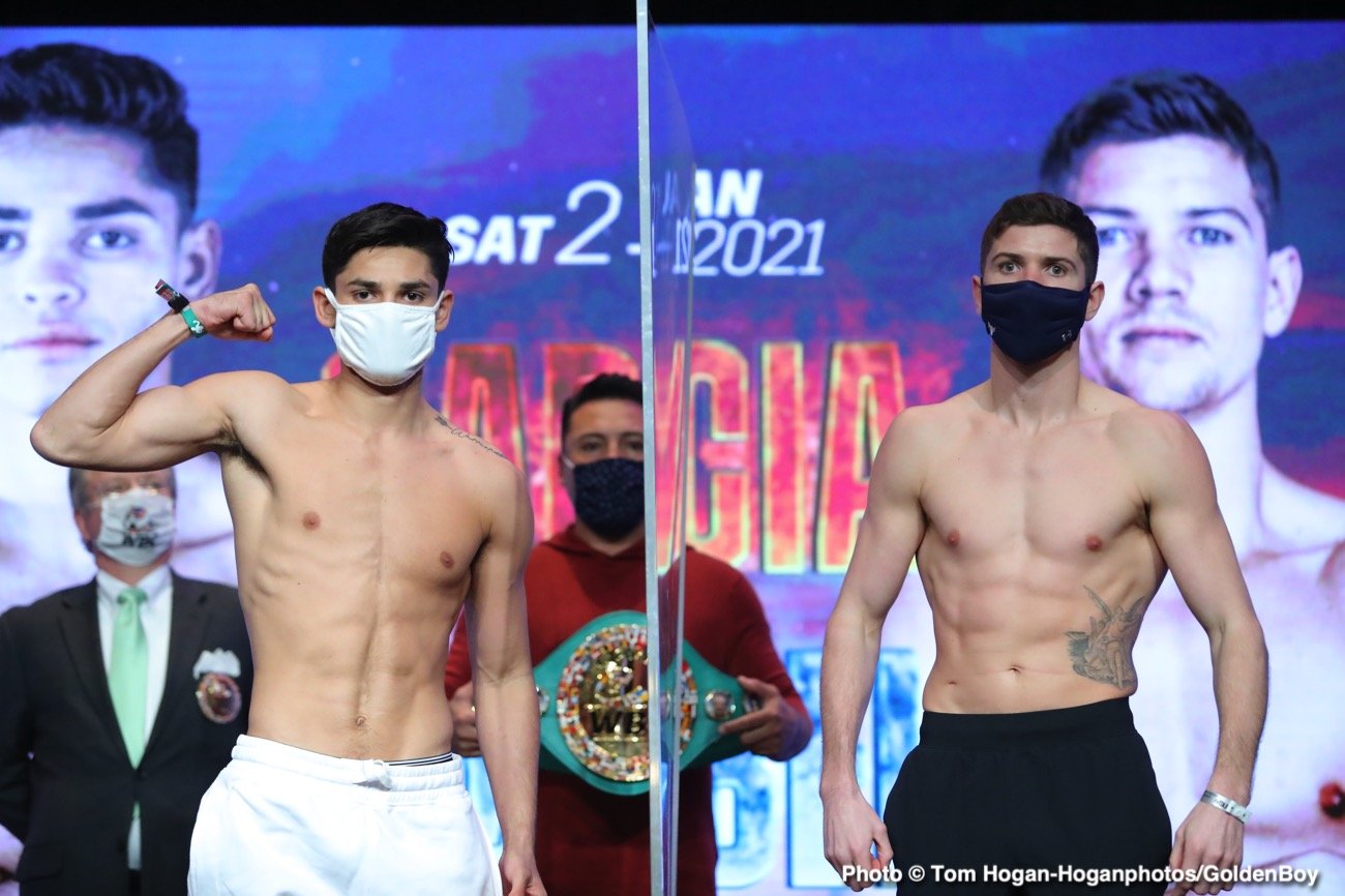 Ryan Garcia - Luke Campbell make weight at 135 for Saturday on DAZN