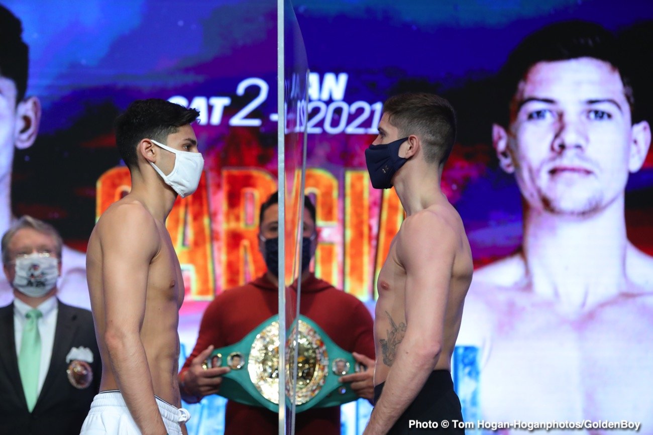 Ryan Garcia - Luke Campbell make weight at 135 for Saturday on DAZN