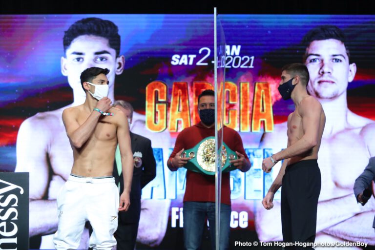 Ryan Garcia - Luke Campbell make weight at 135 for Saturday on DAZN