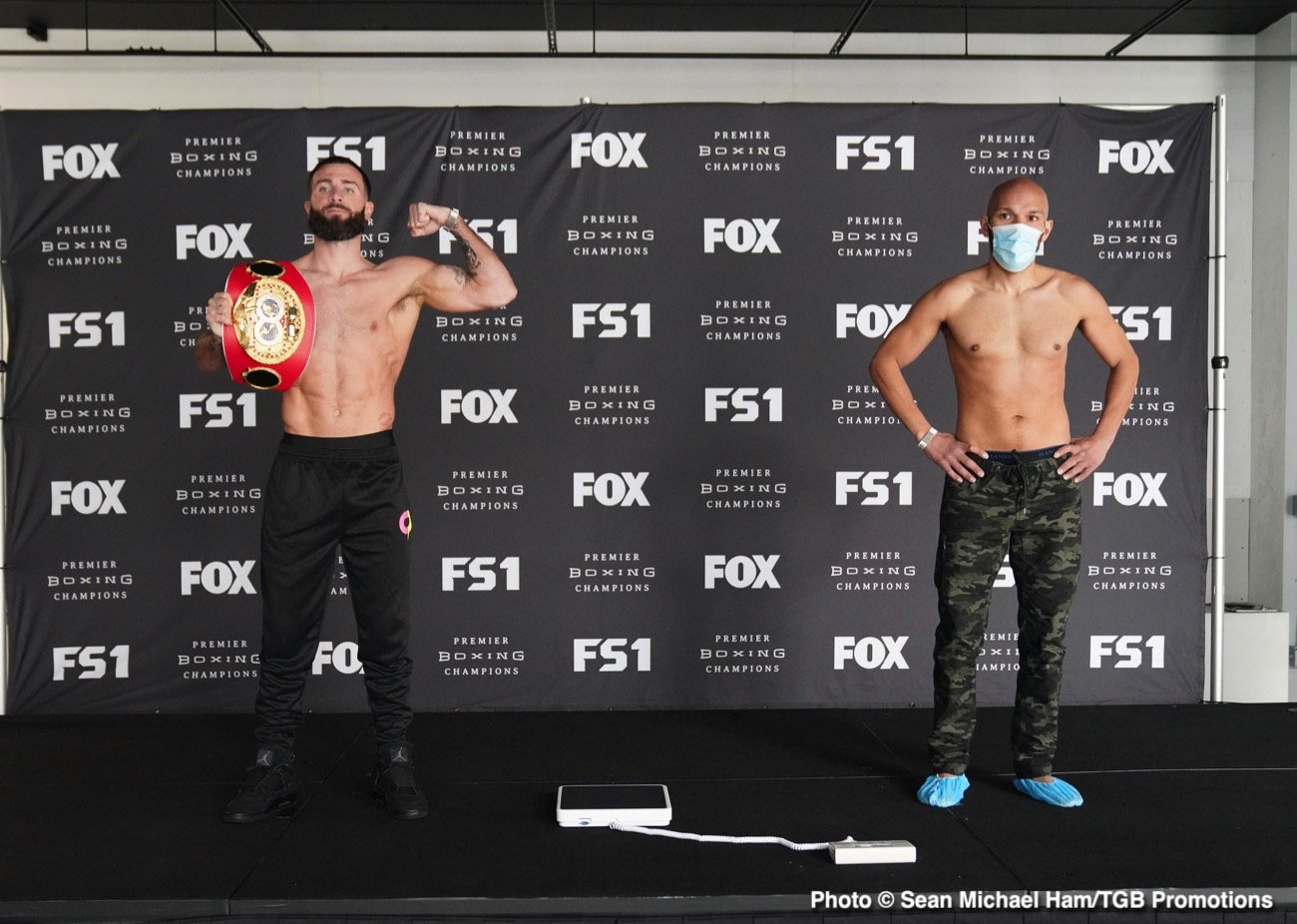 Caleb Plant 167.7 vs. Caleb Traux 167.8 - Official weigh-in results