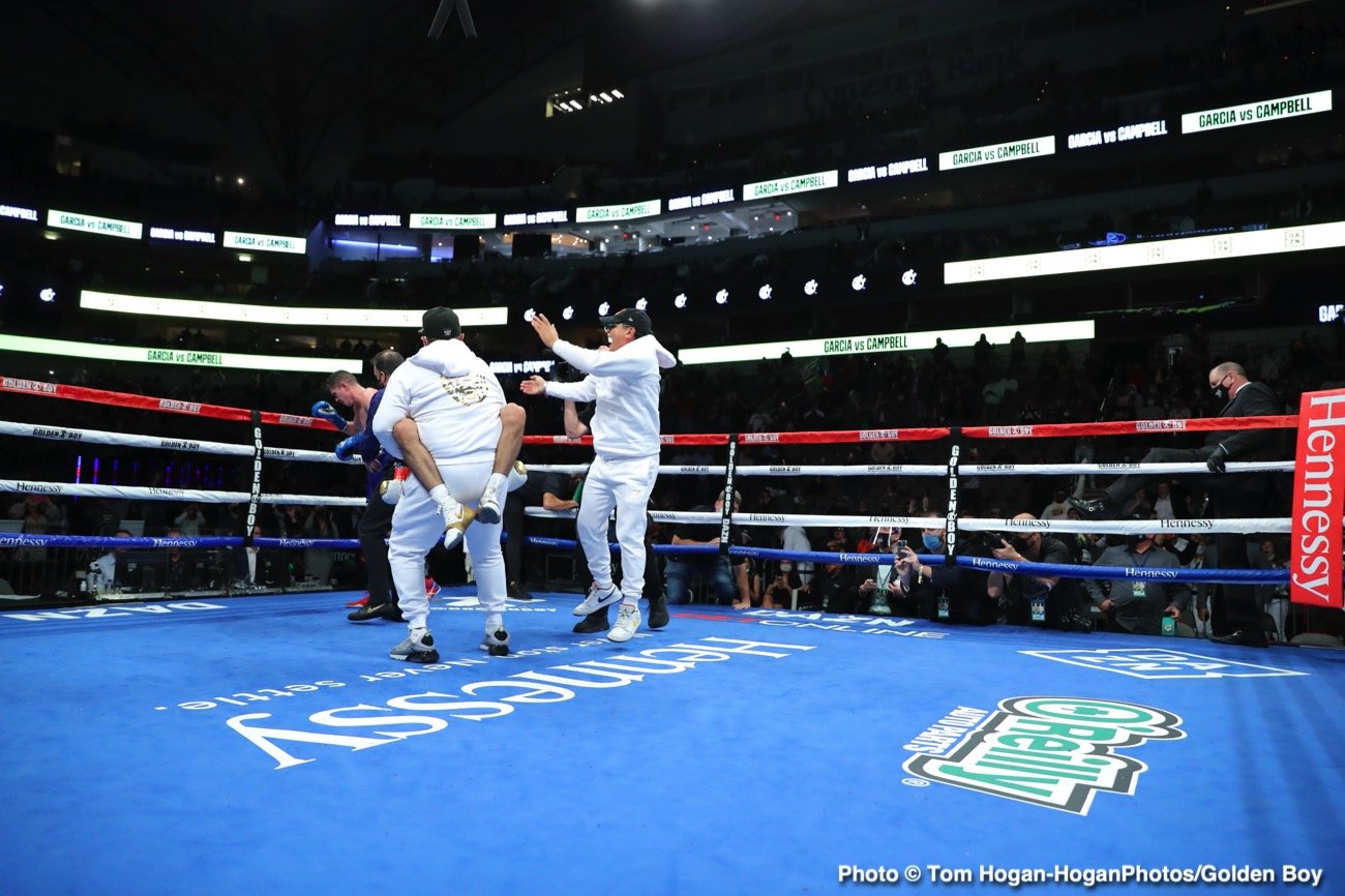 Photos: Ryan Garcia destroys Campbell, captures interim WBA 135lb title