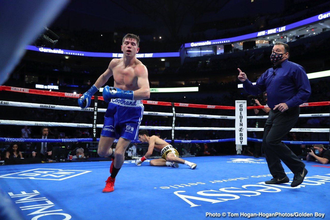 Devin Haney reacts to Ryan Garcia's shot at Eddie Hearn