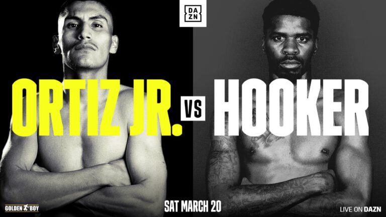 Vergil Ortiz Jr vs Maurice Hooker on March 20th at Dickies Arena In Texas