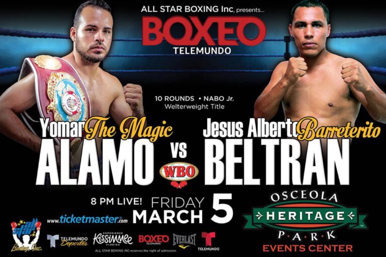 Alamo vs Beltran Telemundo Weights & Quotes