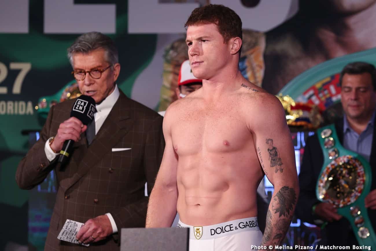 Canelo Alvarez - Avni Yildirim - weights from Miami
