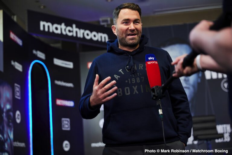 Eddie Hearn says Team Fury not interested in Anthony Joshua fight