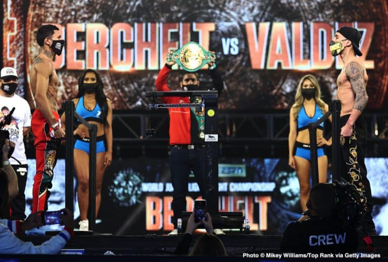 Watch Live: Miguel Berchelt vs Oscar Valdez Weigh In Live Stream