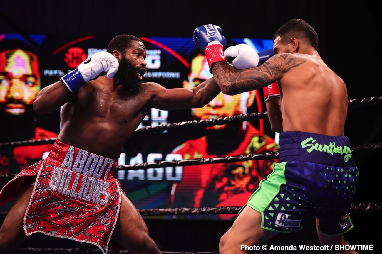 Adrien Broner defeats Jovanie Santiago in The Comeback - Boxing Results