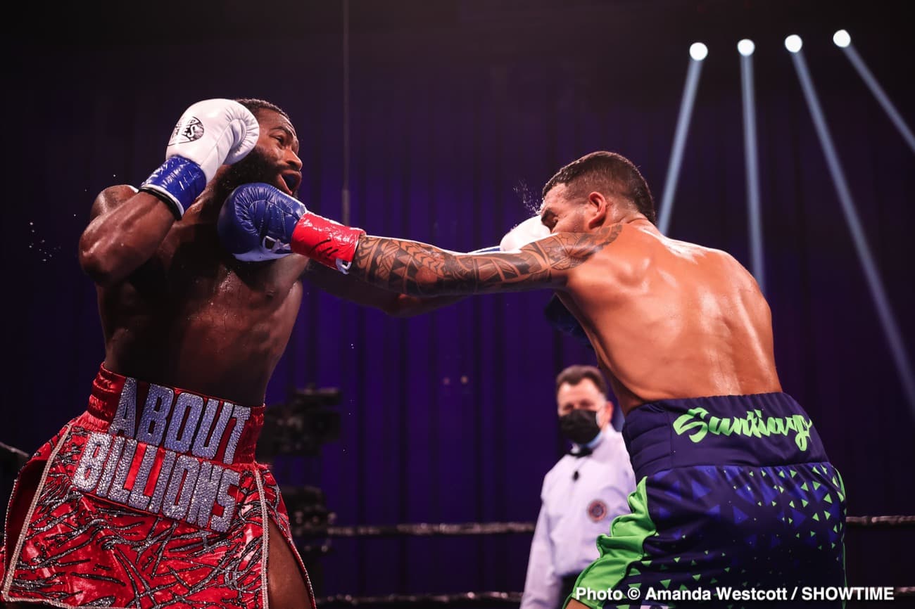 Adrien Broner defeats Jovanie Santiago in The Comeback - Boxing Results