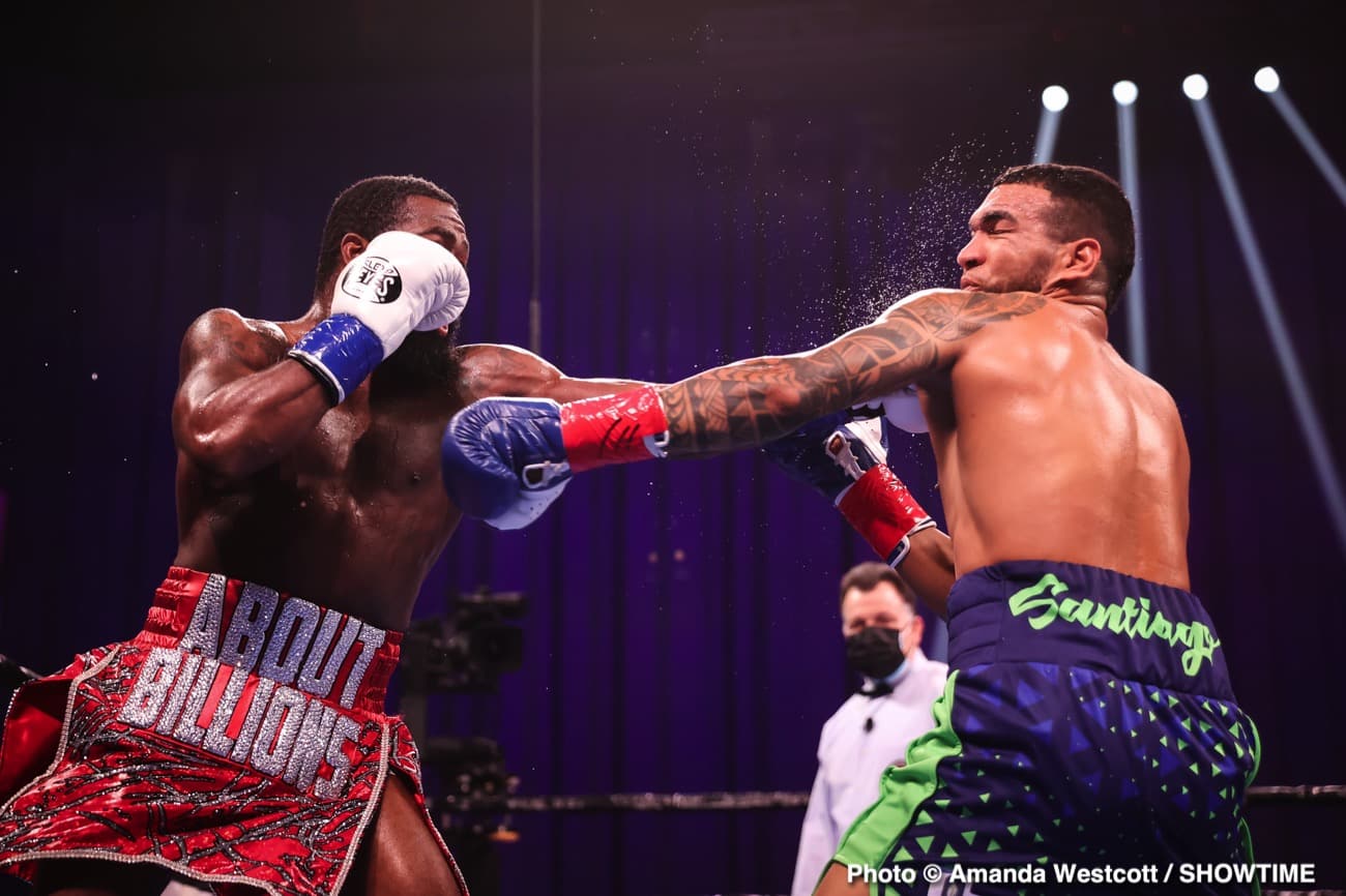 Adrien Broner defeats Jovanie Santiago in The Comeback - Boxing Results
