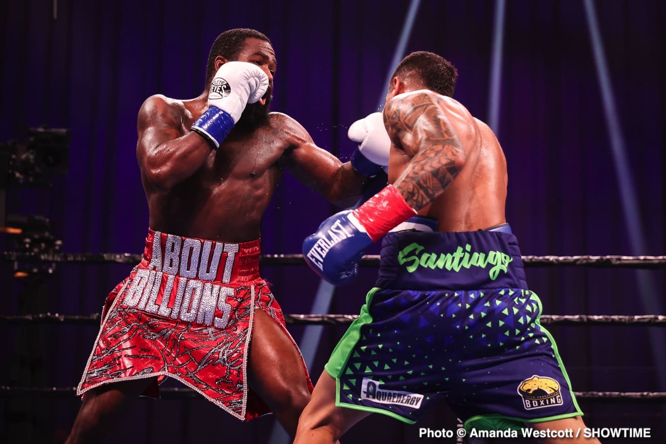 Adrien Broner defeats Jovanie Santiago in The Comeback - Boxing Results
