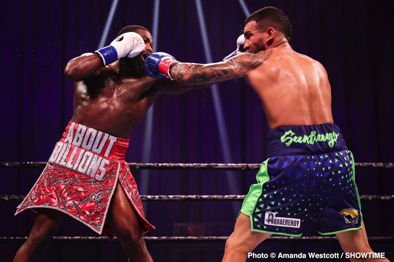 Adrien Broner defeats Jovanie Santiago in The Comeback - Boxing Results