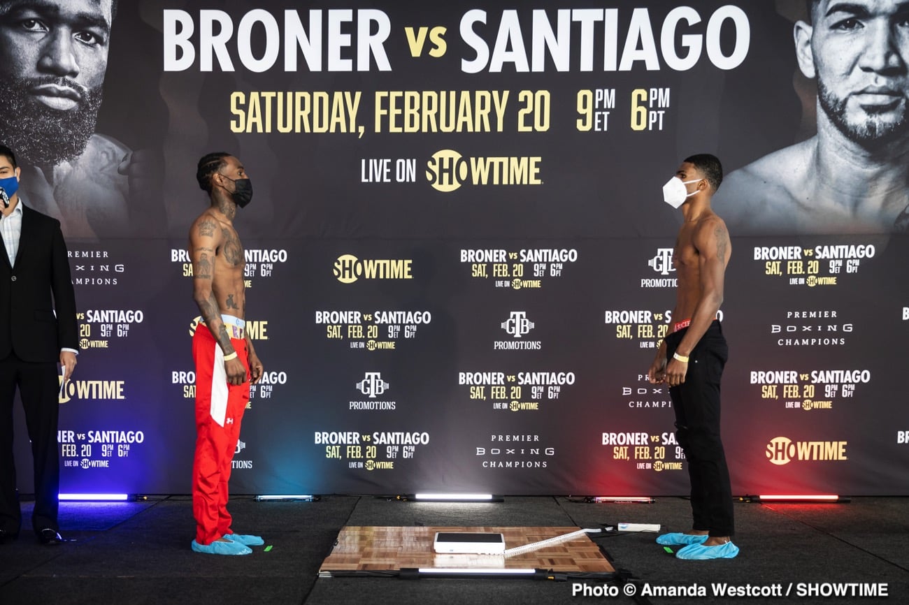 Watch Live: Adrien Broner vs. Santiago Showtime Weigh In Live Stream
