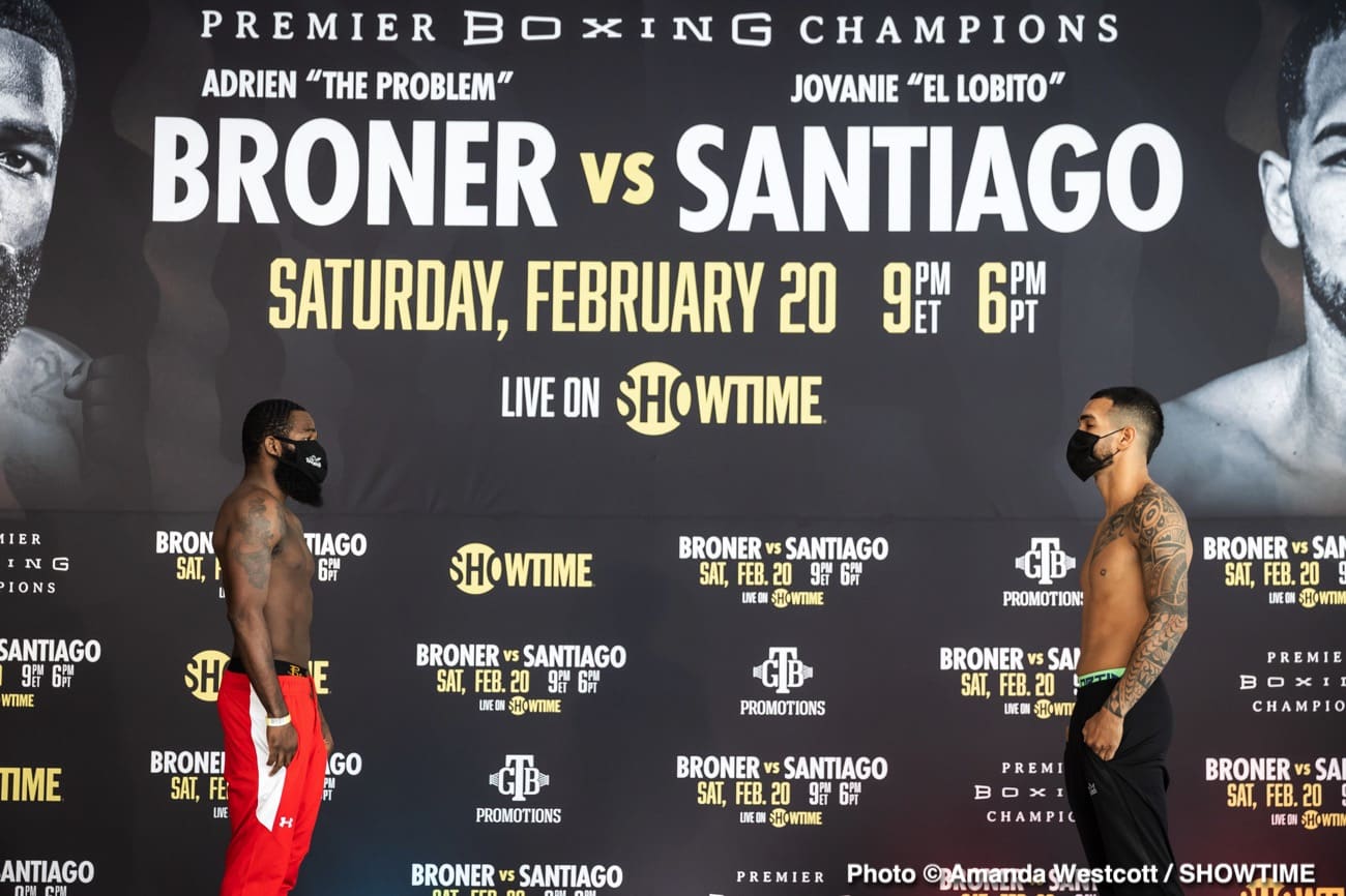 Watch Live: Adrien Broner vs. Santiago Showtime Weigh In Live Stream
