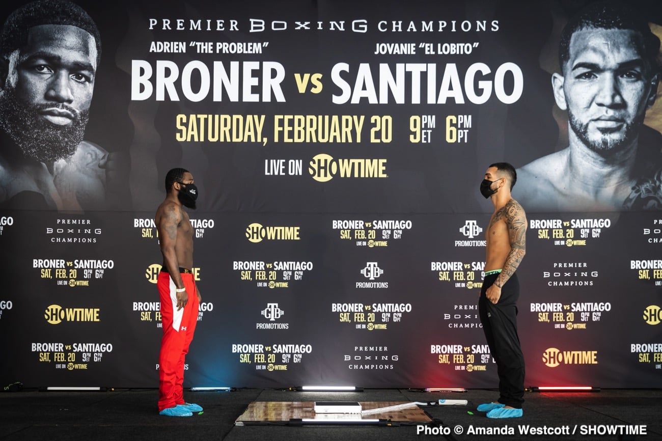 Watch Live: Adrien Broner vs. Santiago Showtime Weigh In Live Stream