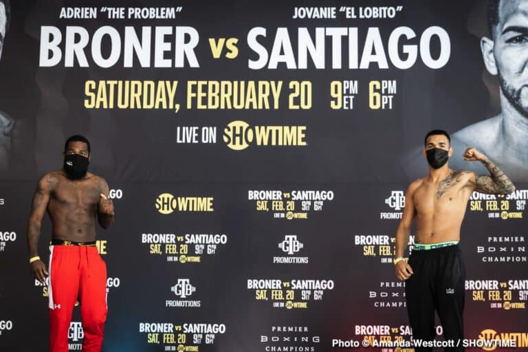 Adrien Broner looks drained making weight for Jovanie Santiago fght