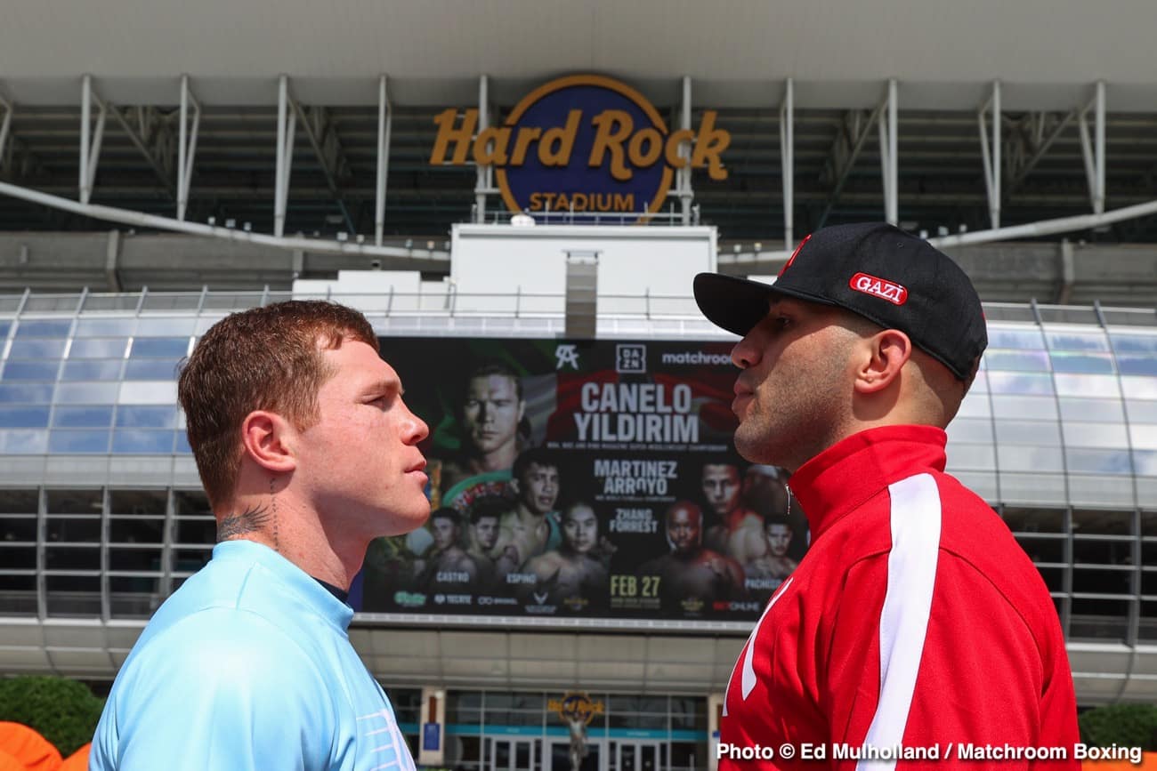 Canelo Alvarez vs. Avni Yildirim first face off for Saturday