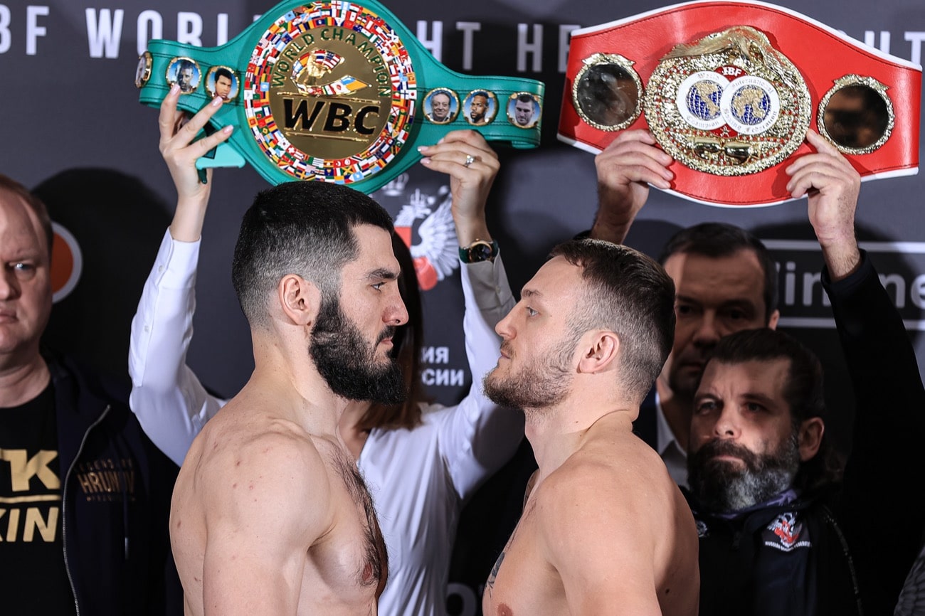 Beterbiev vs Deines ESPN+ Weigh In Results & Photos